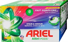 Mosókapszula, 22 db, ARIEL "Color"